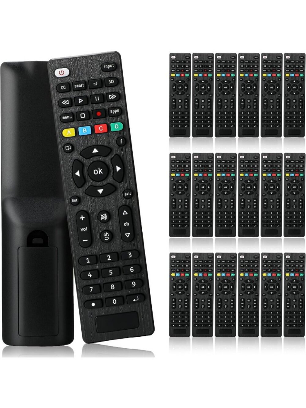 Universal TV Remote Replacement - 20 Pack for Smart TVs, LED, LCD, HDTV, 3D